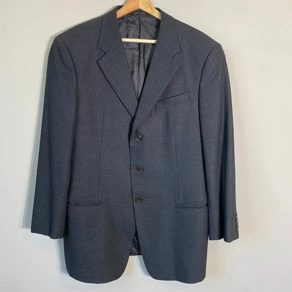 Giorgio Armani Collezioni Men's 42R* Wool Sport Coat Dinner Jacket Blazer Gray
